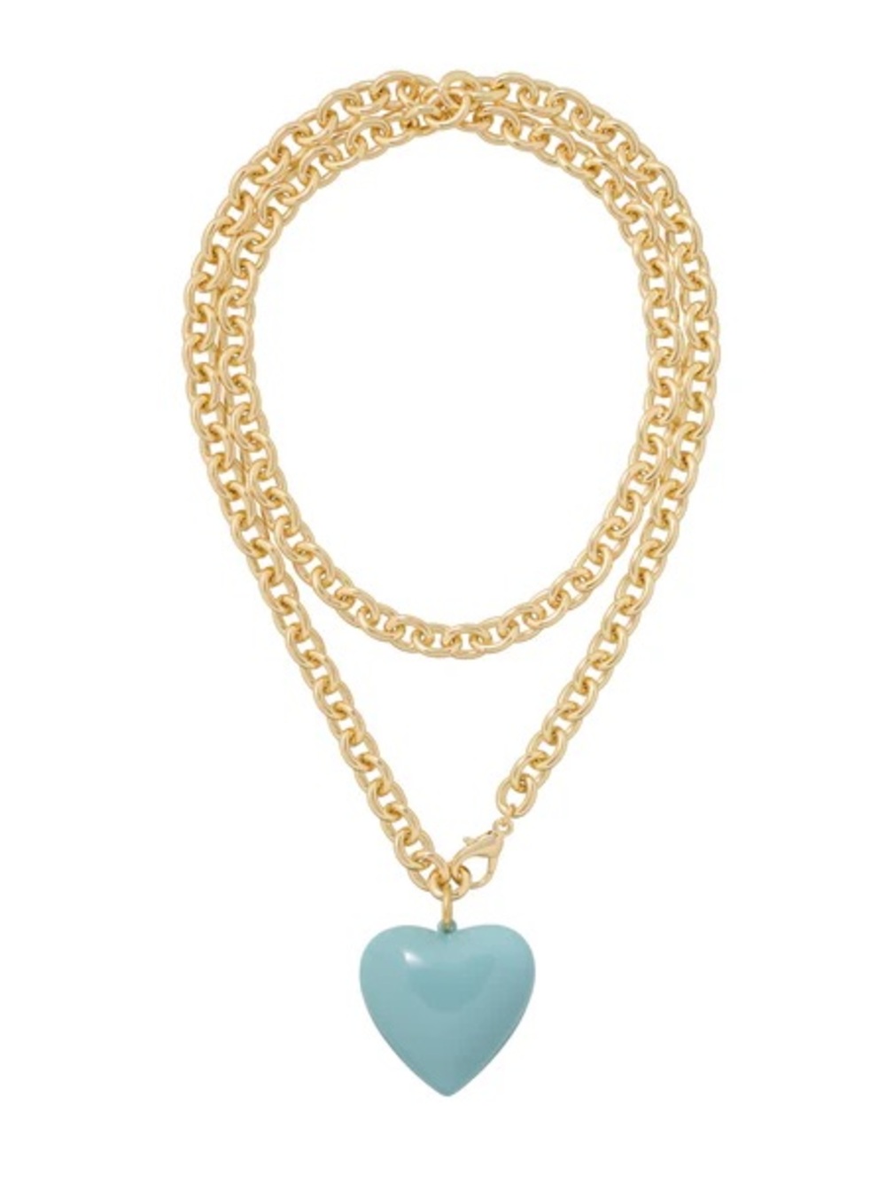 NWOT Roxanne Assoulin The Big Puffy Heart Charm Necklace